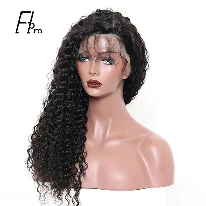 Pre Plucked 360 Lace Frontal Wig With Baby Hair Deep Wave Virgin Hair Wigs